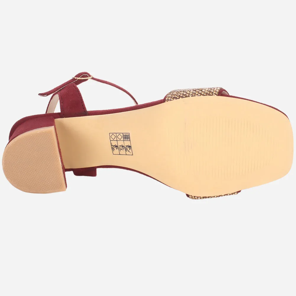 Womens "ELIA" Decorated Evening Party Sandals