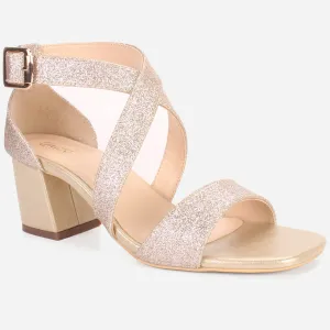Womens "POPEL" Glittery Open Toe Summer Sandals