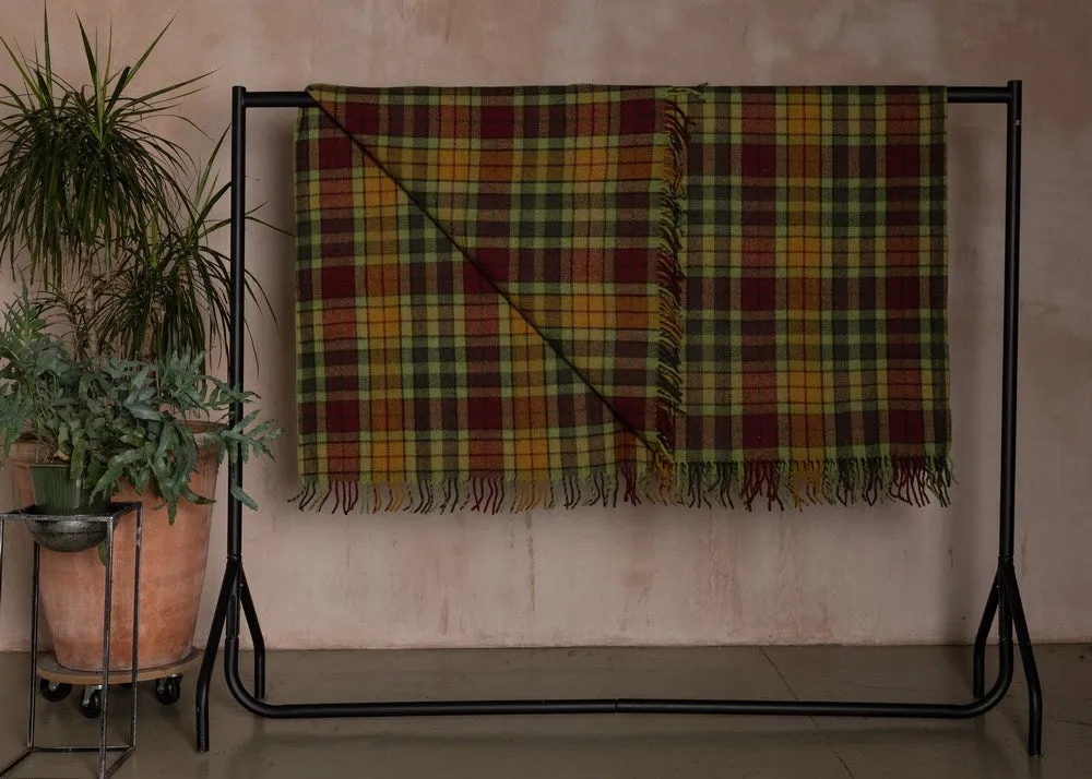 Wool Tartan Blanket - 60'' x 70'' - Buchanan Autumn