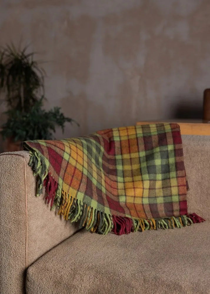 Wool Tartan Blanket - 60'' x 70'' - Buchanan Autumn