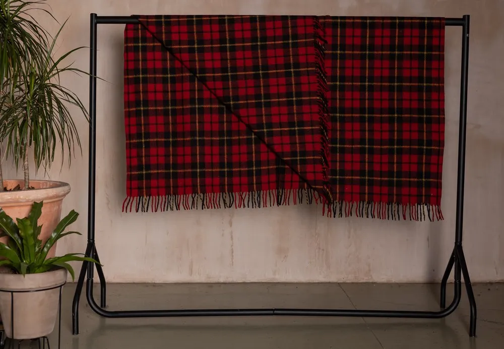 Wool Tartan Blanket - 60'' x 70'' - Wallace