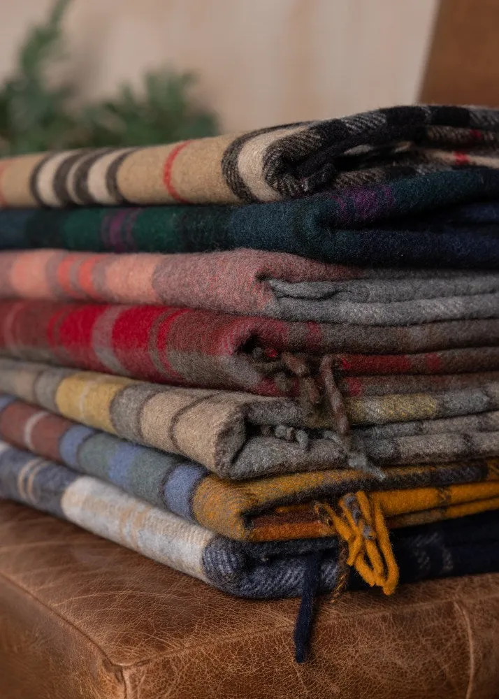 Wool Tartan Blanket - 60'' x 70'' - Wallace