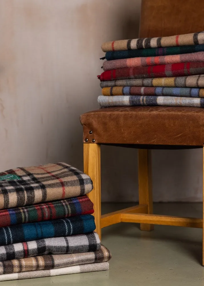 Wool Tartan Blanket - 60'' x 70'' - Wallace
