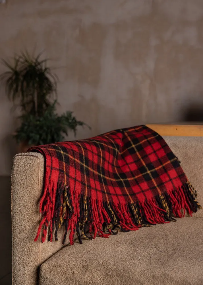 Wool Tartan Blanket - 60'' x 70'' - Wallace