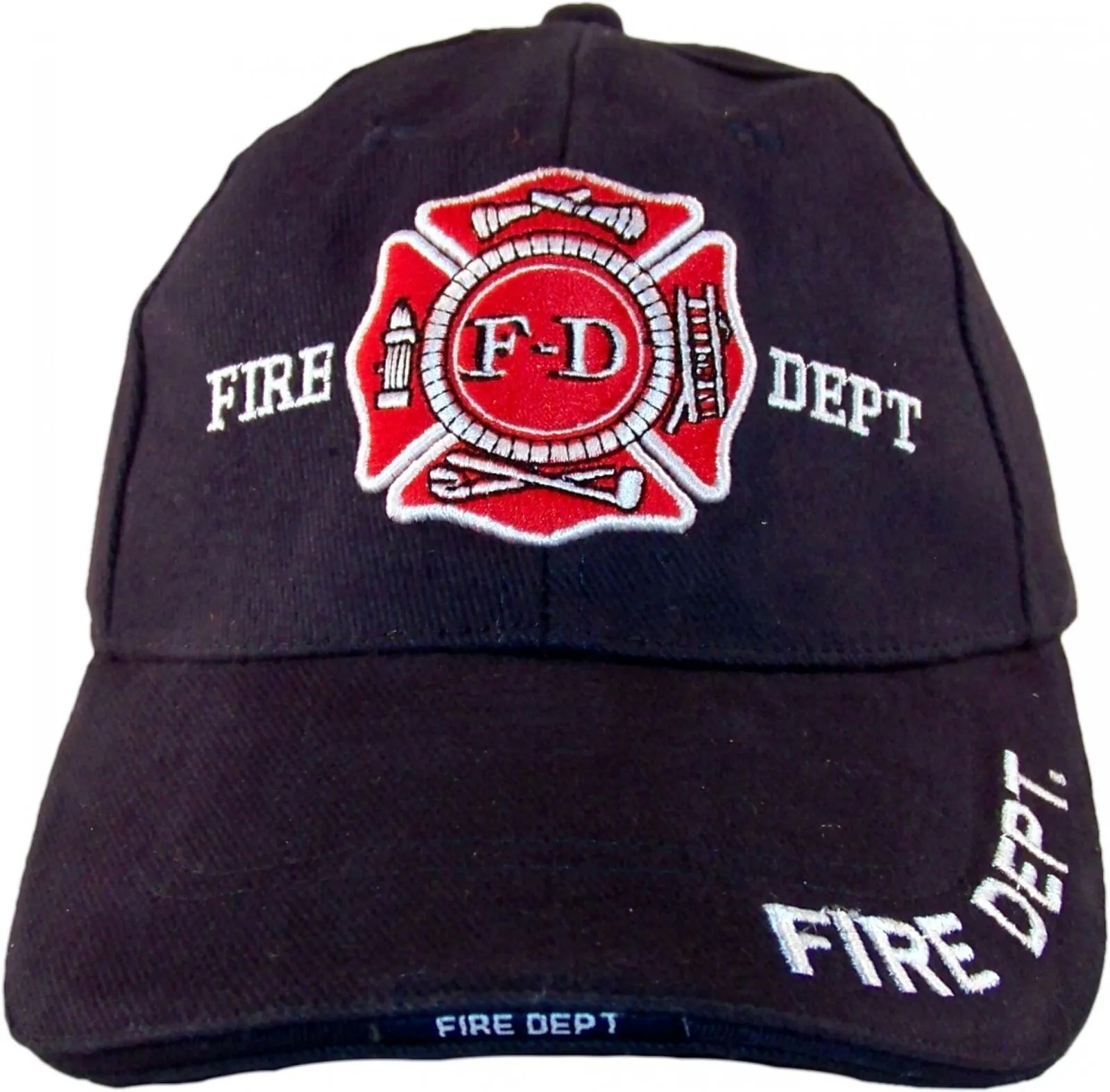 ZUZIFY Men's Fire Department Embroidered Emblem Baseball Hat