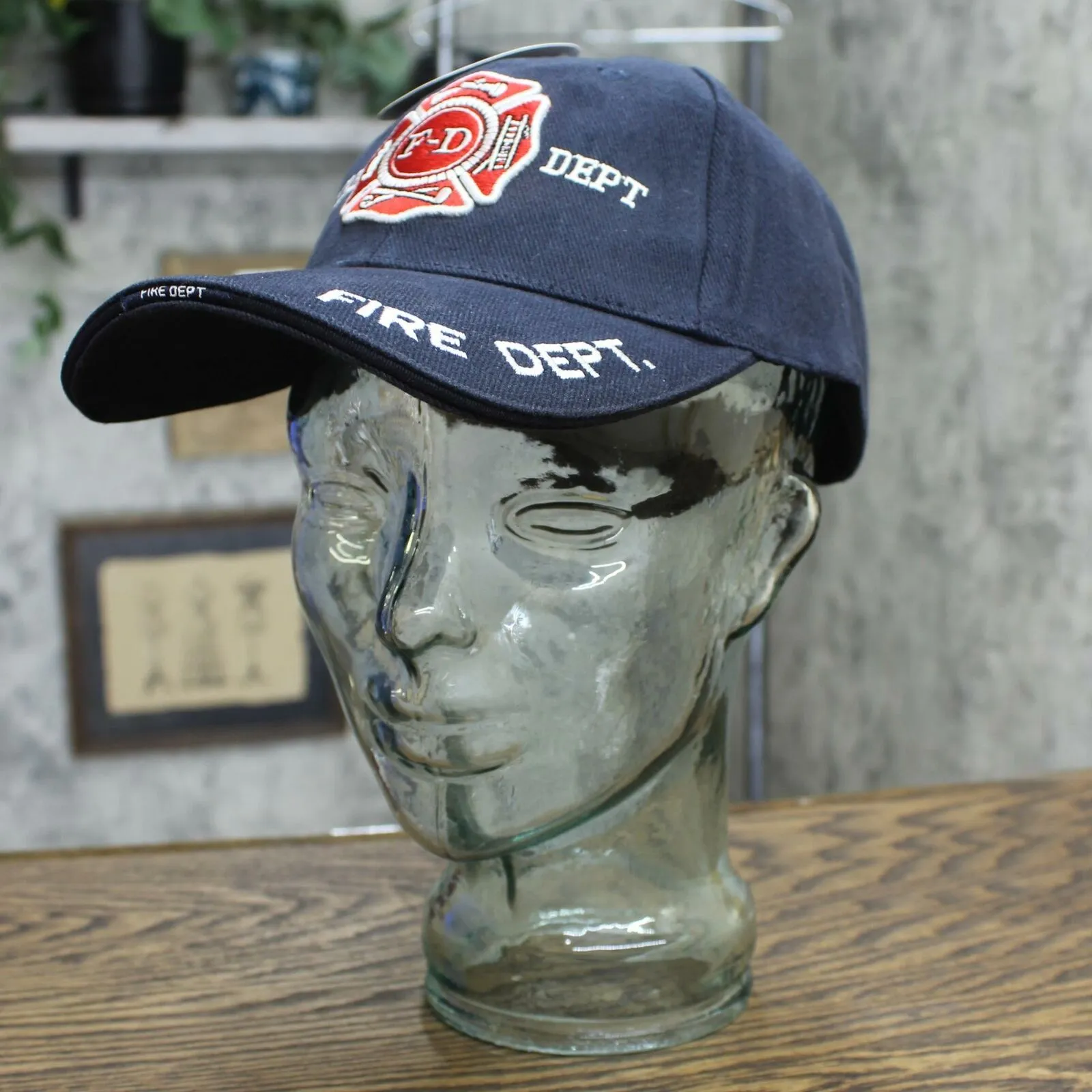 ZUZIFY Men's Fire Department Embroidered Emblem Baseball Hat