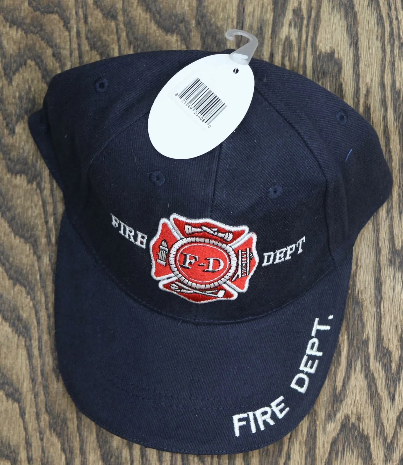 ZUZIFY Men's Fire Department Embroidered Emblem Baseball Hat